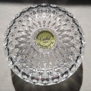 Cristal France Trinket Box Genuine Lead Crystal